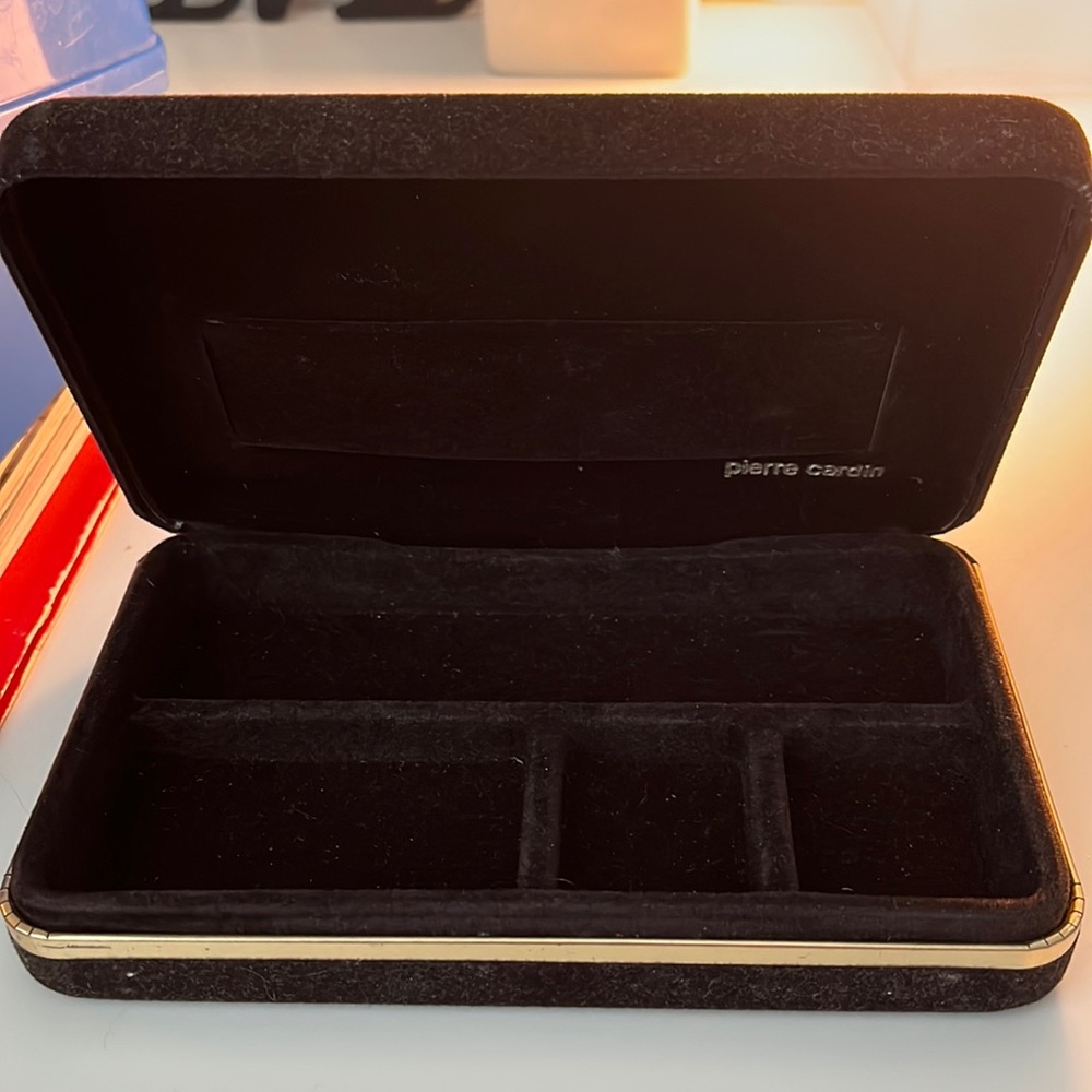 Vintage Pierre Cardin Velvet Jewelry Case
